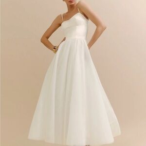 Reformation Alouette White Women's Dress